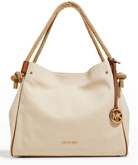 michael kors isla large tote grab bag|isla large canvas tote bag.